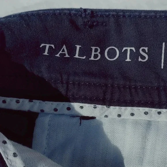 Talbots Perfect Womens Shorts Dark Blue Flat Front Cotton Blend 2 - Picture 10 of 15